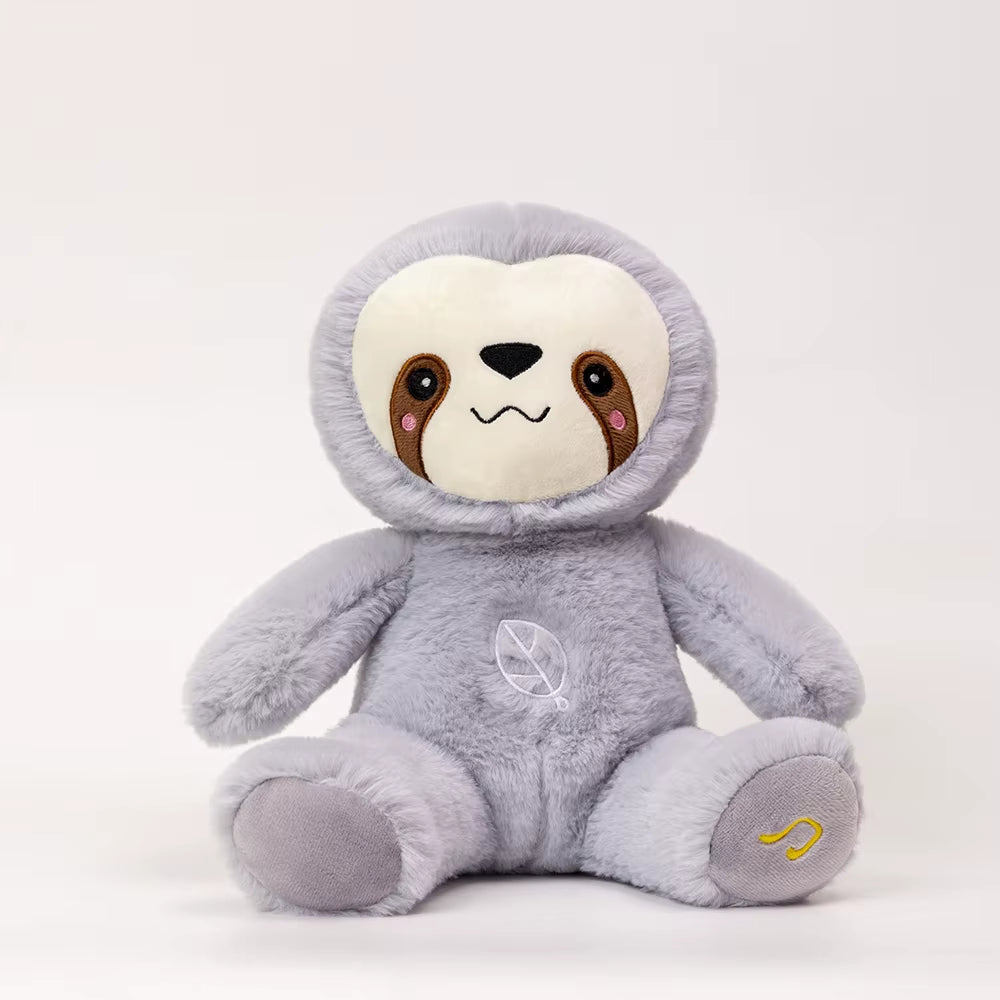 Kawaii Breathing Sloth Plush – Soothing Baby Sleep Companion with Sound & Light