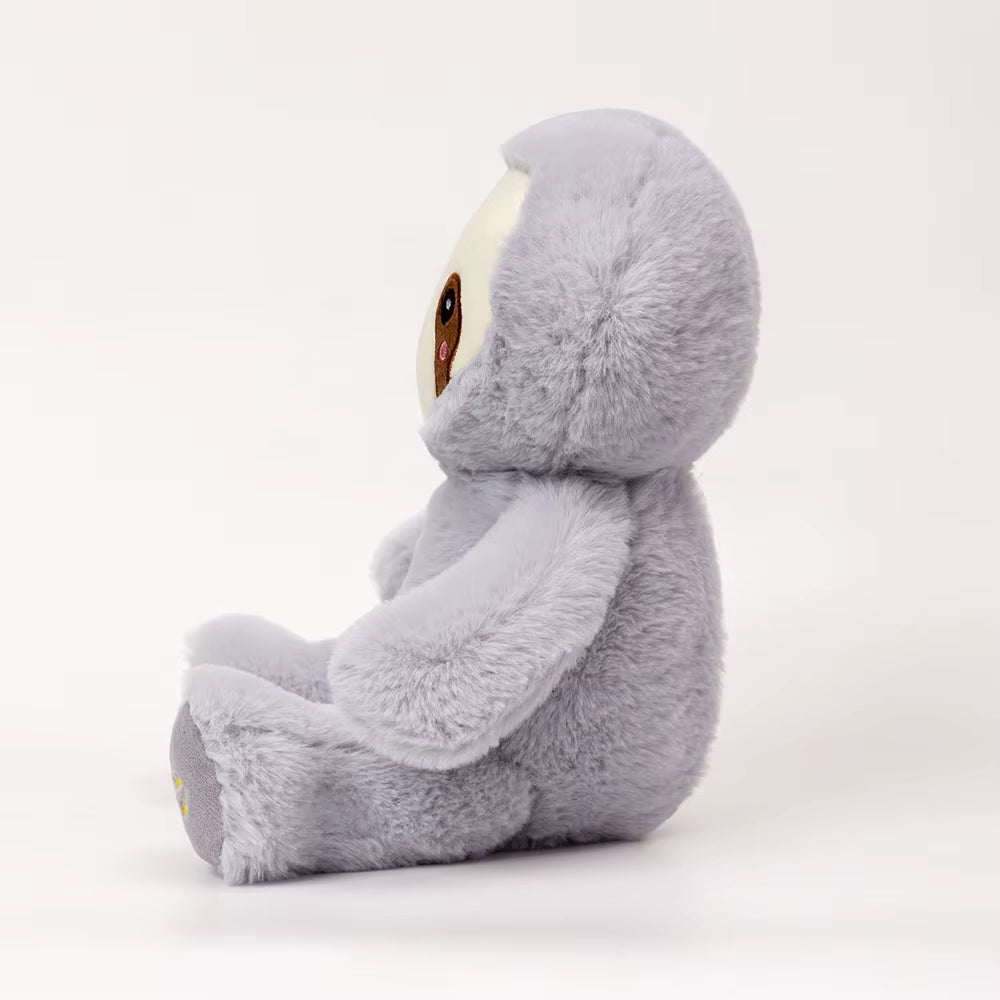 Kawaii Breathing Sloth Plush – Soothing Baby Sleep Companion with Sound & Light